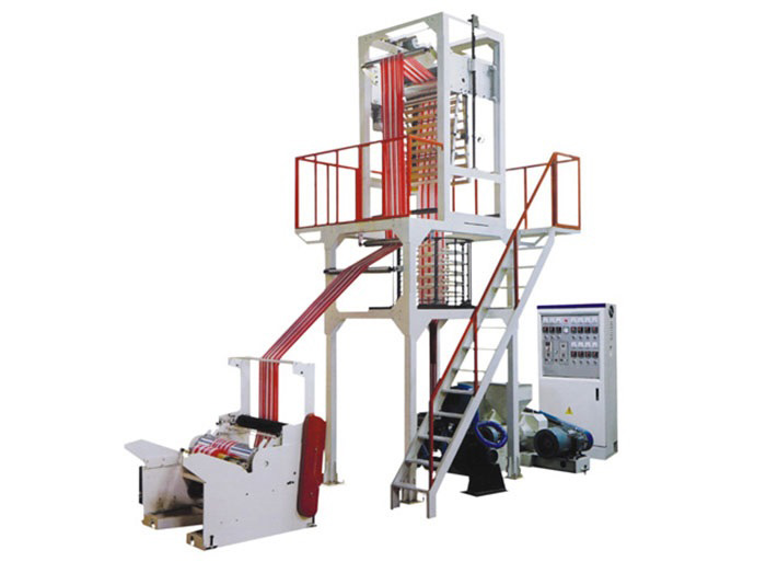 PE Double Screw Double Color Film Blowing Machine